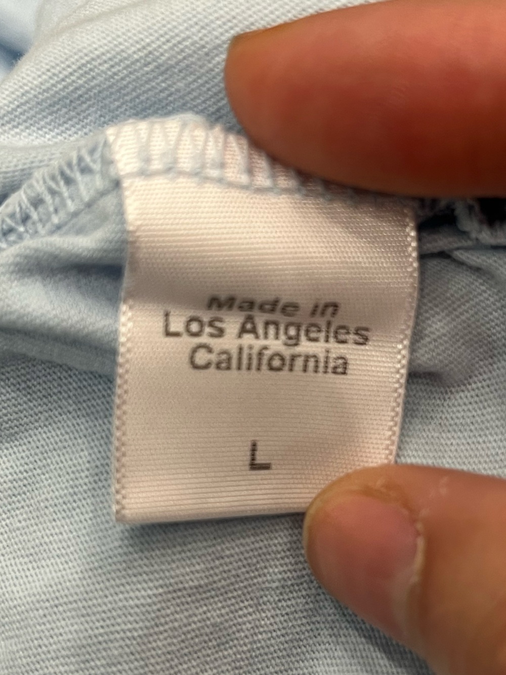 Clare V | classic tee Oui light‎ blue L - Picture 6 of 6